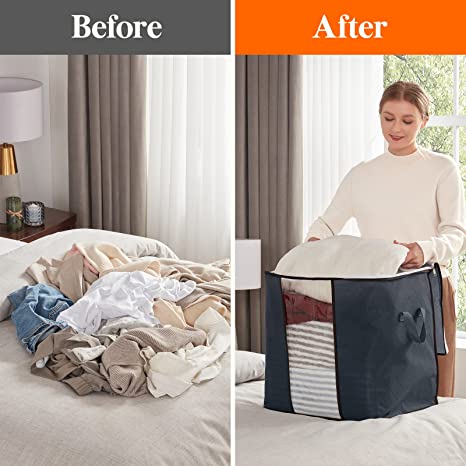 Foldable Storage Bag Organizer (Pack of 4 Bags)