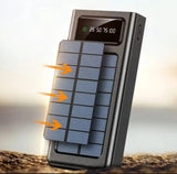 10000mAh Solar Power Bank Portable Fast Charger External Battery with in Built 4 Charging Power Cable