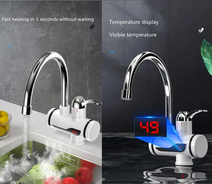 Instant Hot Water Tap Electric Geyser for Bathroom or Kitchen Basin